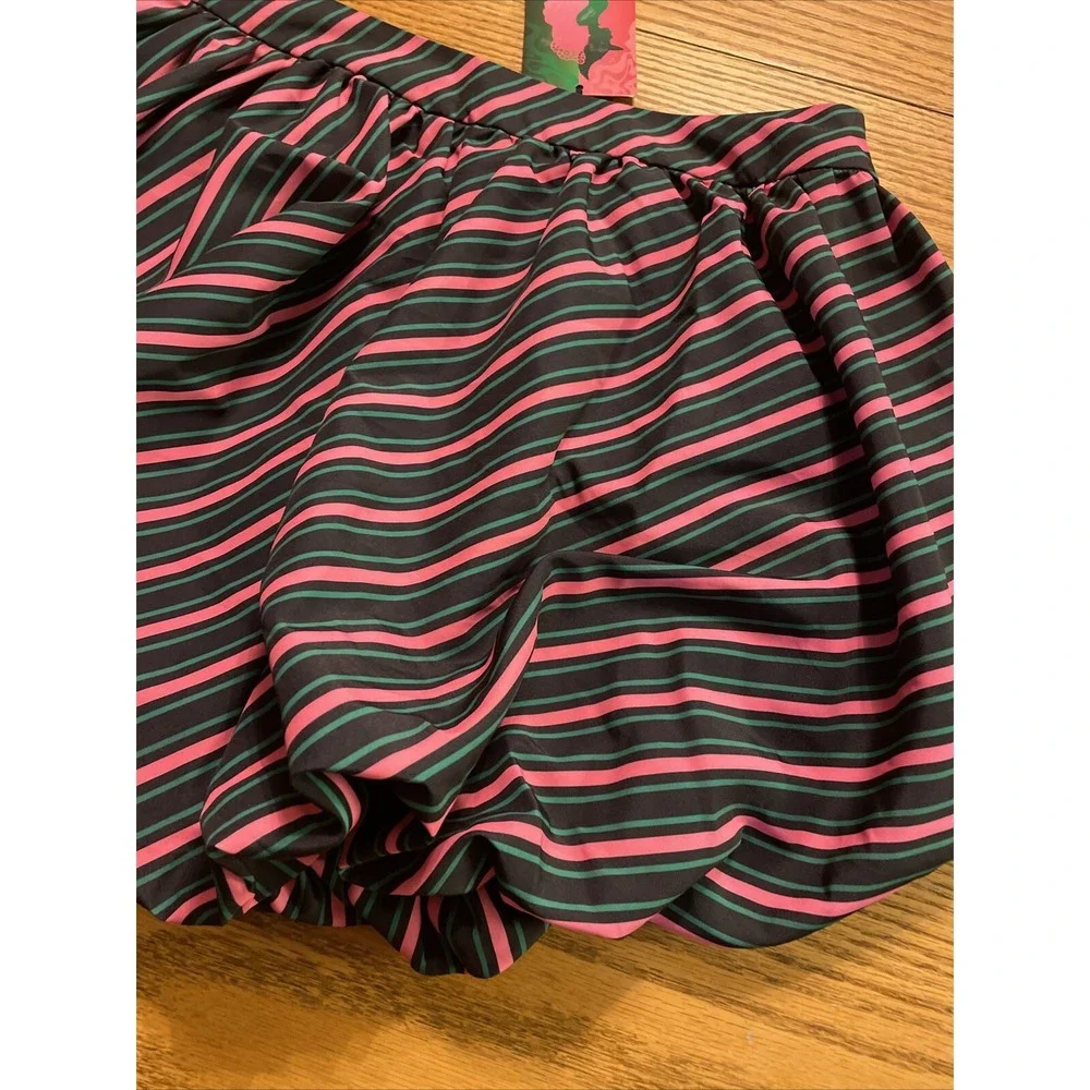 Womens Wicked Movie Striped Bubble Mini Skirt, Target X Tazwell‎ NEW, Sz XXS